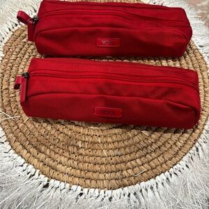 Tumi Bold Red accessories / cord pouch